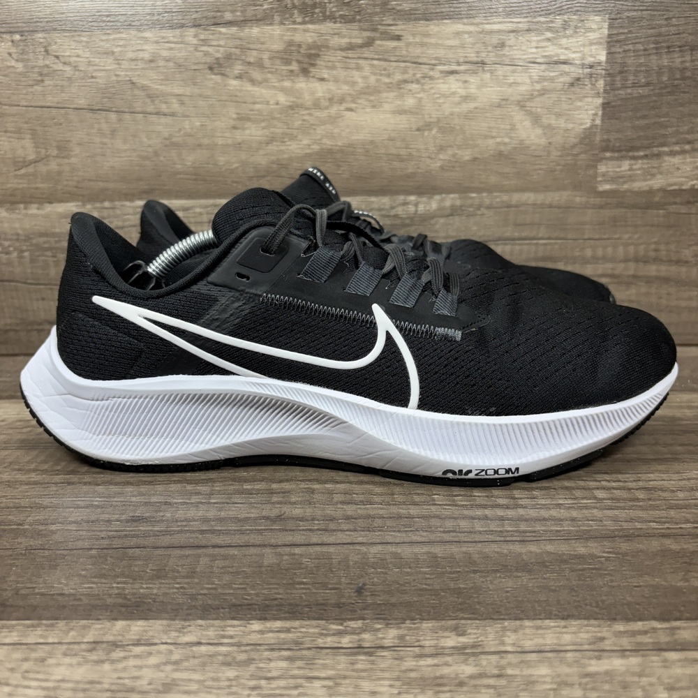 Nike Air Zoom Pegasus 38 Black Womens US Size 9.5 CW7358-002 Running Shoes